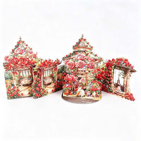 Red Rose Garden Double Door Card