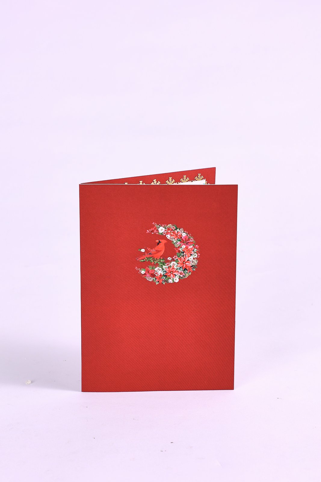 Cardinal Crescent Moon 3D Pop Up Card
