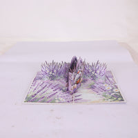 Lavender Gnome Greeting Card