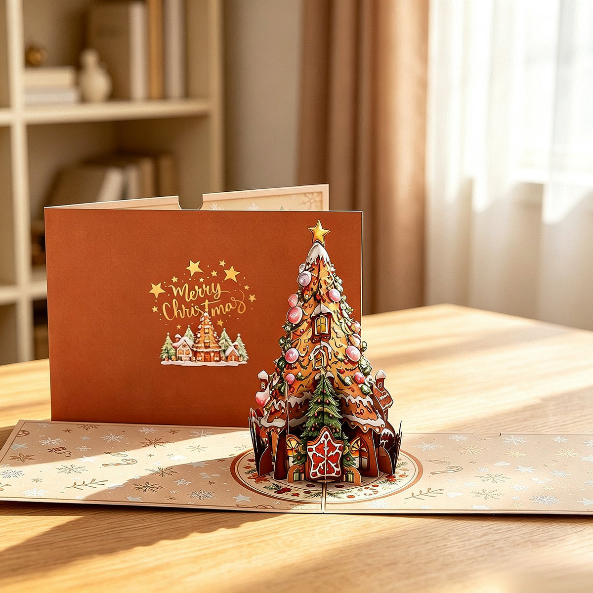 Gingerbread Christmas Tree Greeting Card