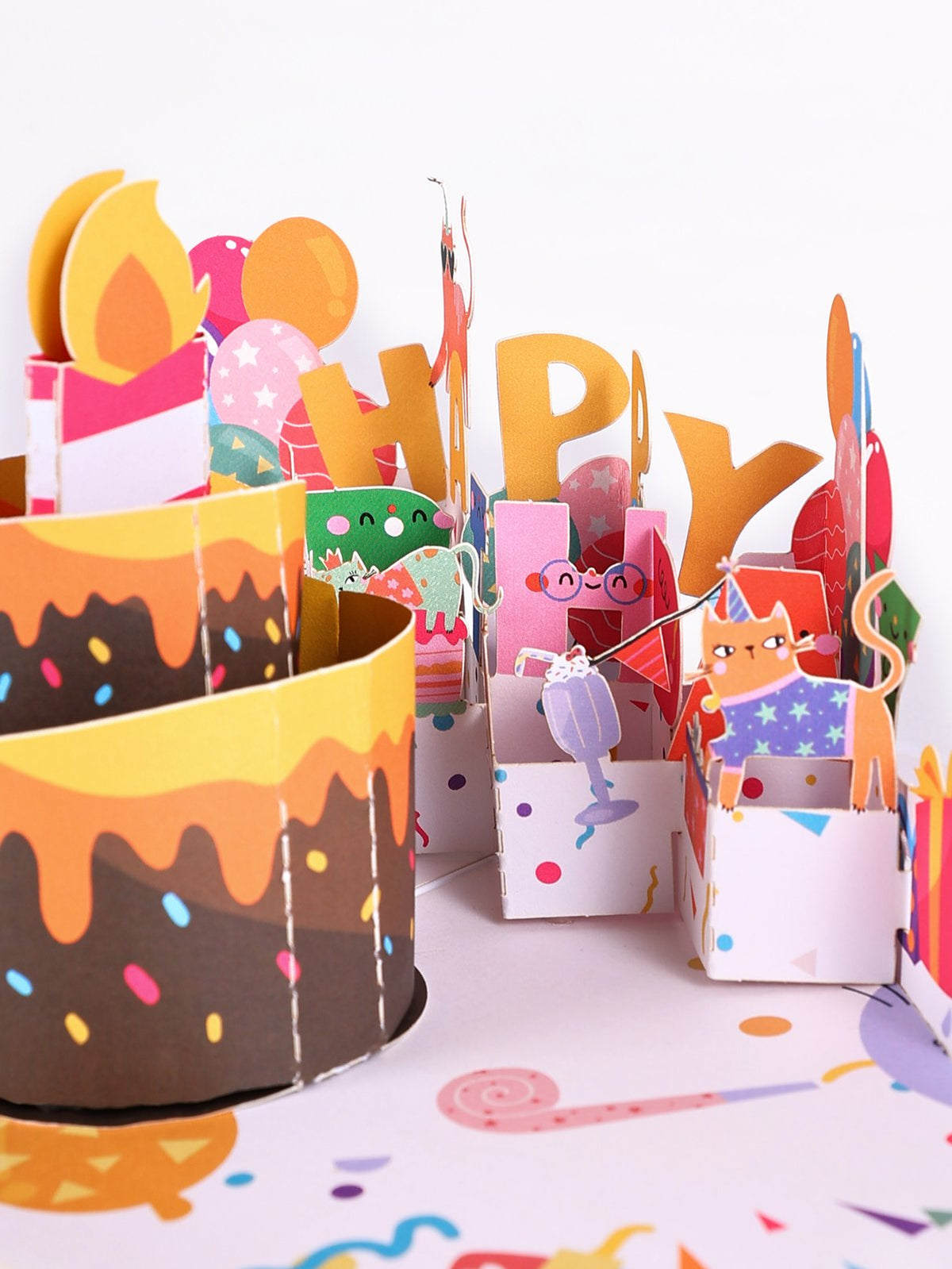 Birthday Cat Greeting Card