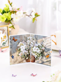 White Orchid Bonsai 3D Pop Up Card