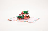 Gingerbread Man Food Truck 3D Pop Up Card