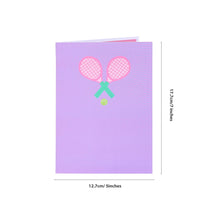 Eggplant Tennis Funny 3D Pop Up Card