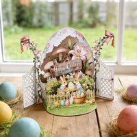 Garden White Door 3D Pop Up Card