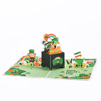 St. Patrick's Day Box 3D Pop Up Card
