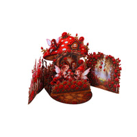Elf Red Rose Double Door 3D Pop Up Card