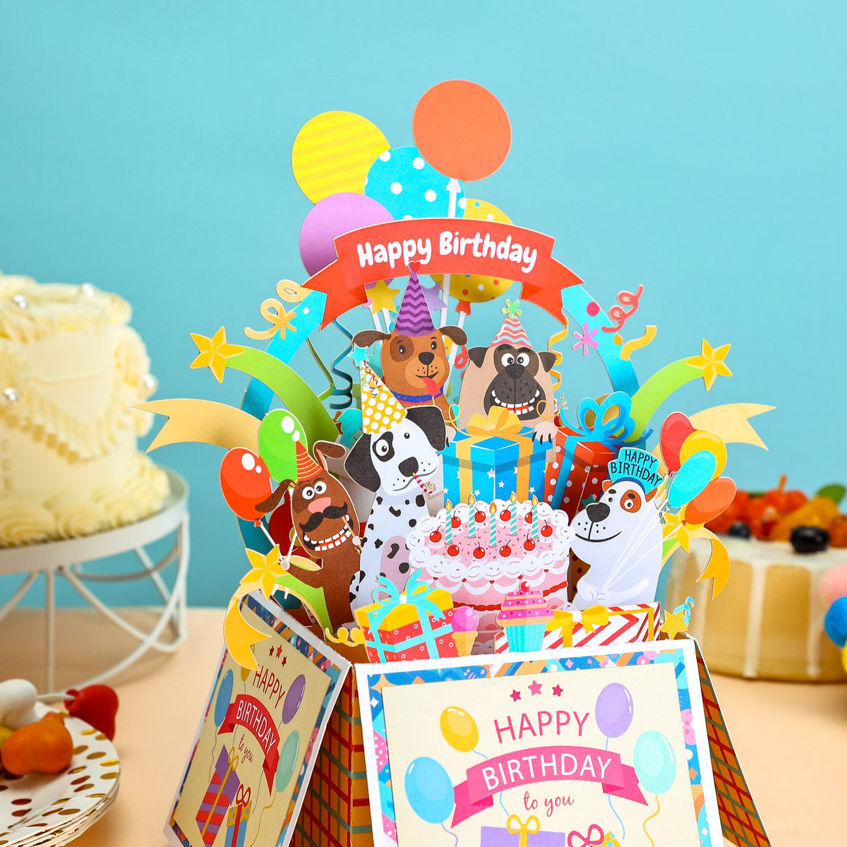 Dog Happy Birthday Box Card