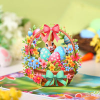 Easter Bunny Ears Flip Pop Up Card