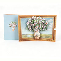 Vintage Lily Of The Valley Flower Vase 3D Pop Up Card