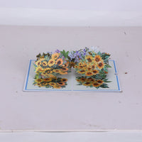 Sunflower Fresh Flowers 3D Pop Up Card
