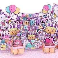 Unicorn 3D Pop Up Card