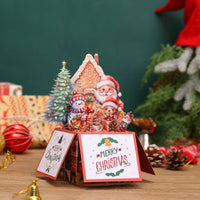 Christmas Party Flower Box Card