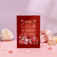 Valentine's Day Diamond Ring Gift Pop Up Card