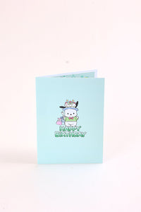 Pochacco Birthday 3D Pop Up Card