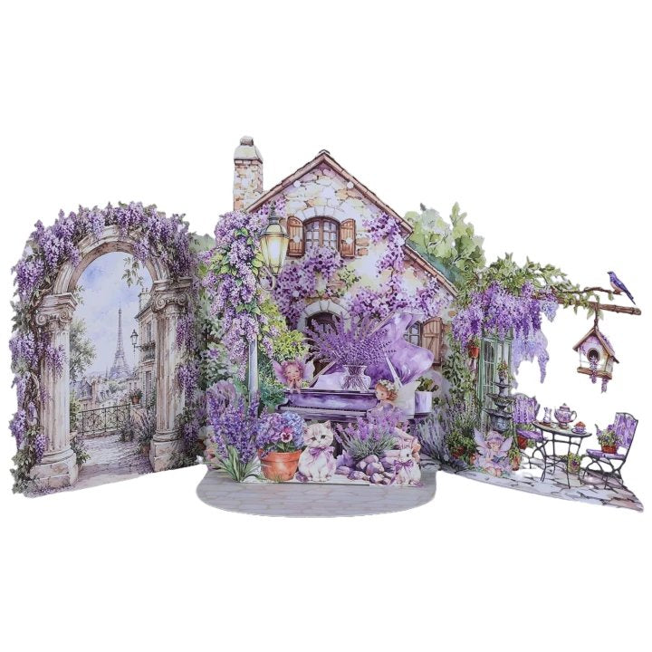 Wisteria Garden Double Door Card