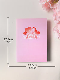 Valentine's Day Exploding Hearts Greeting Card