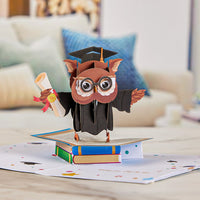 Owl Graduation 3D Pop Up Card