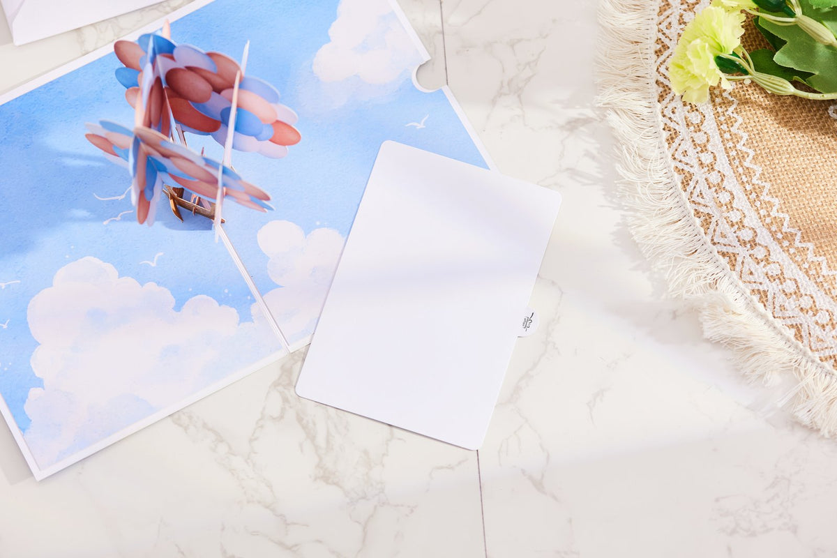 Hot Air Balloon Bear 3D Pop Up Card For Him
