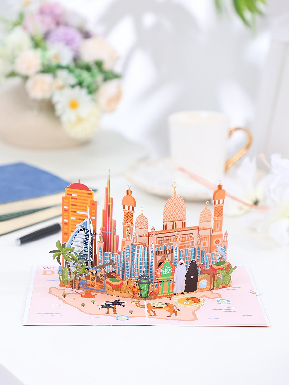 Dubai City Scenery 3D Pop Up Card