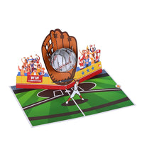Baseball Match 3D Pop Up Card