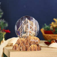 Christmas Nativity Manger Crystal Ball Card