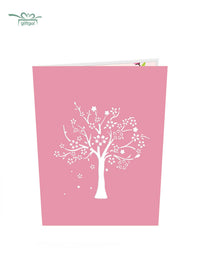 Cherry Blossom Tree 3D Pop Up Card