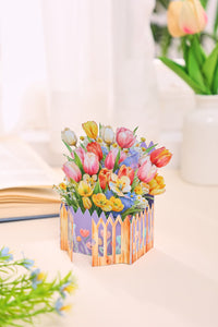 Heart Tulip Greeting Card