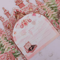 Pink Christmas Double Door Pop Up Card