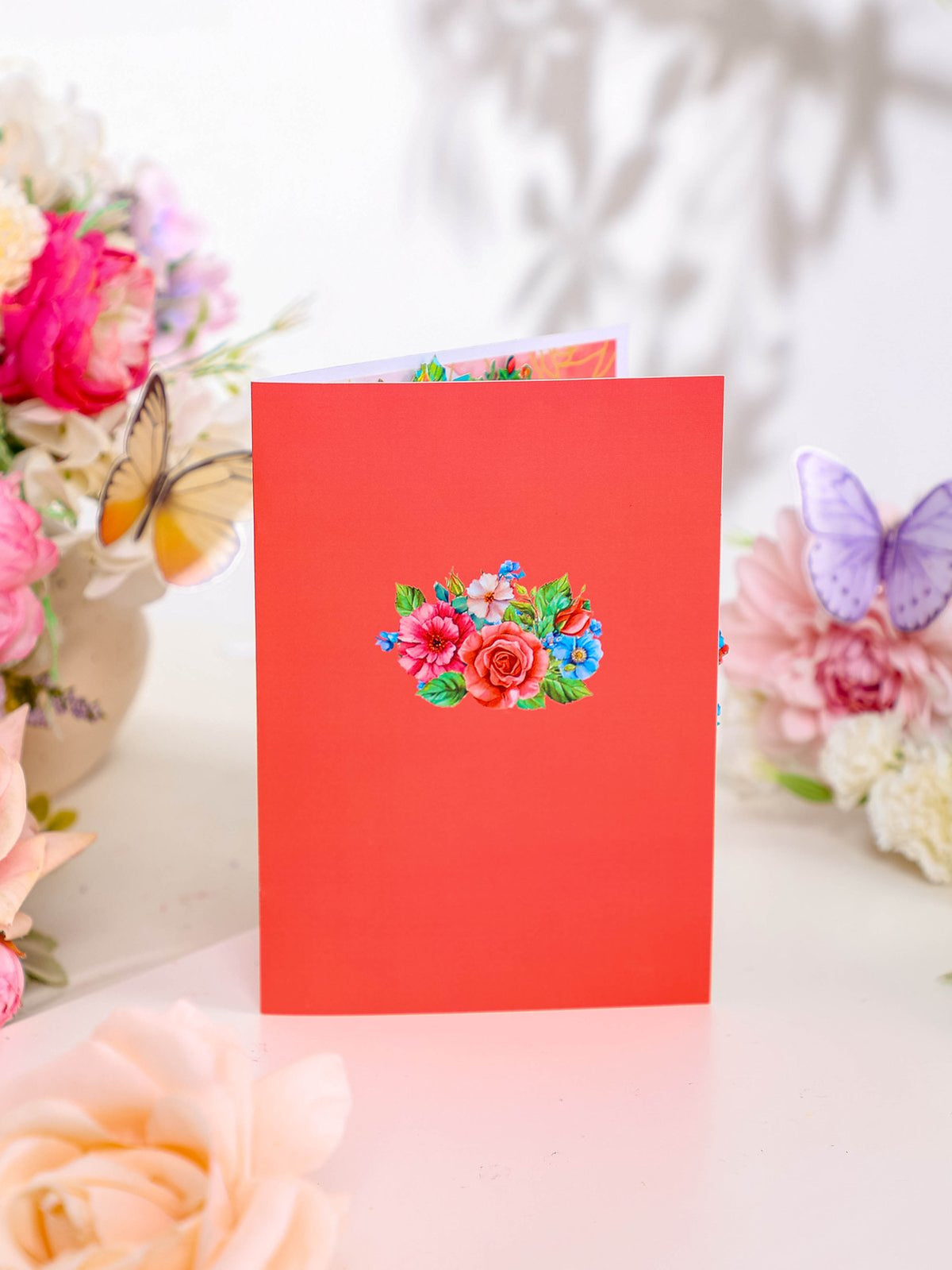 Best Mom Heart Floral Wreath Greeting Card