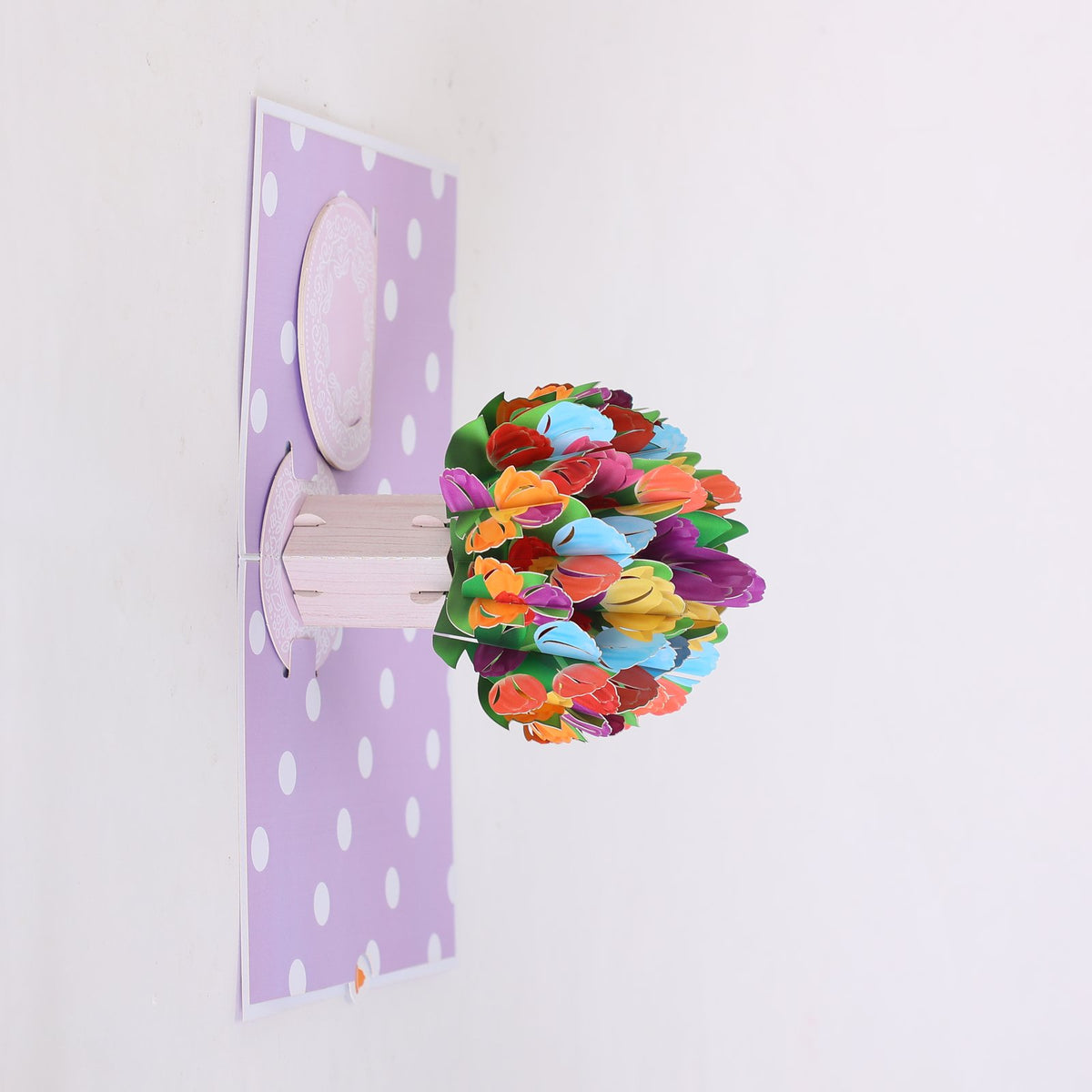 Berry Floral Branch Flip Pop Up Card