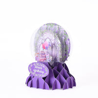 Purple Magic Garden Crystal Ball Card