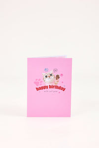 Kitten Party Birthday Greeting Card