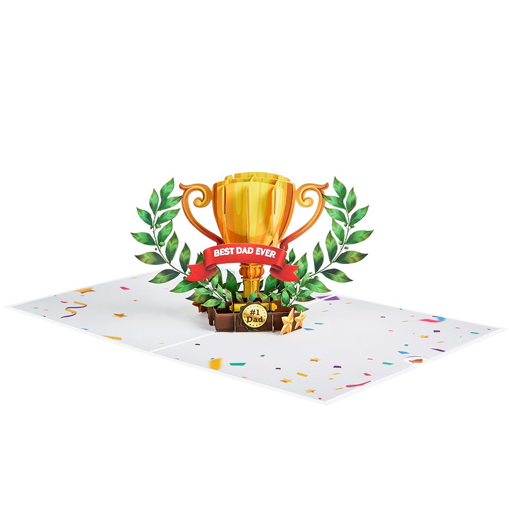 Father's Day Trophy 3D Pop Up Card