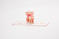 Butterfly Flower Cluster Pop Up Card