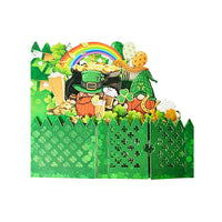 St. Patrick's Day Double Door Flower Box Card