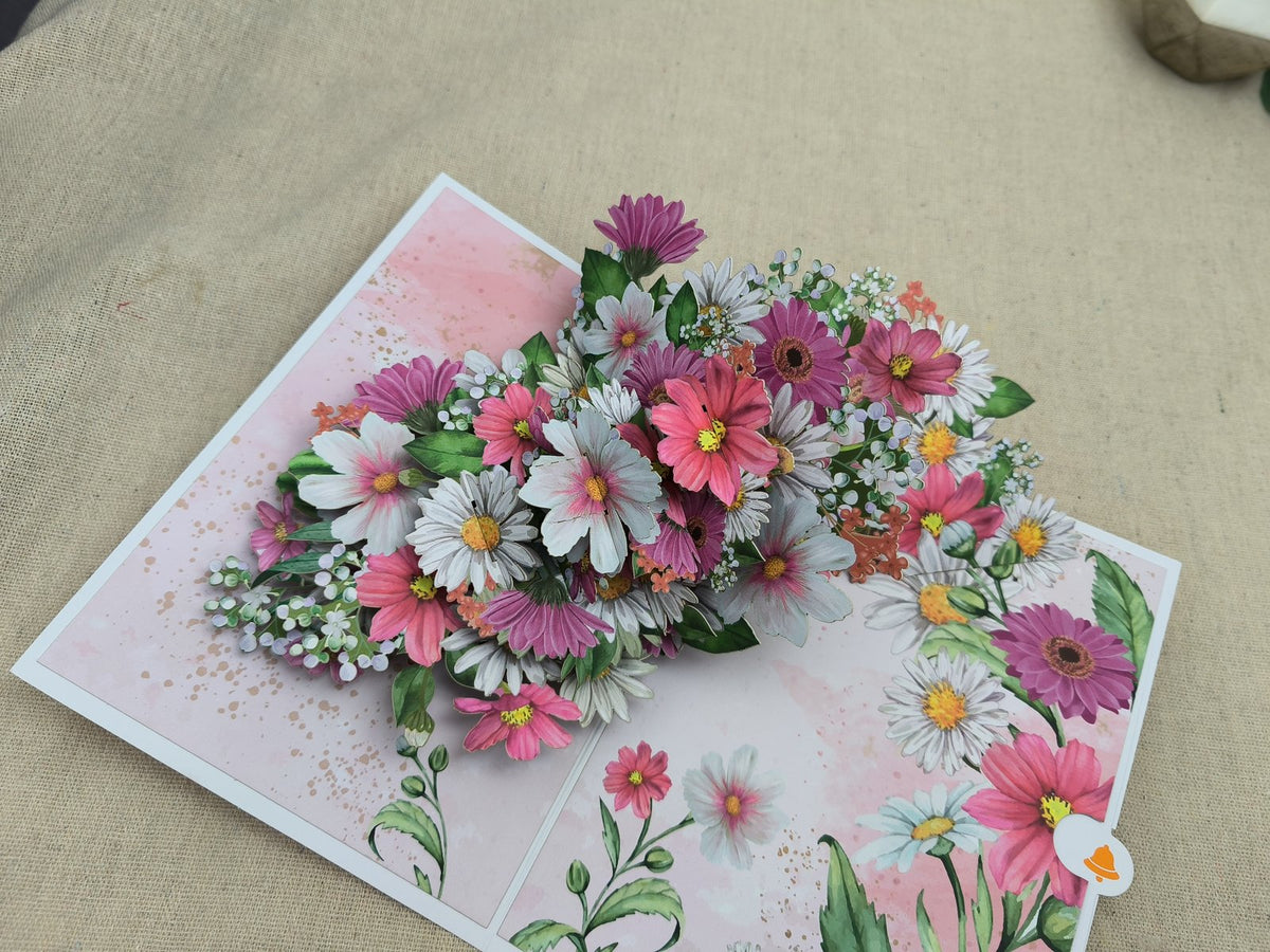 Pink Daisy Greeting Card