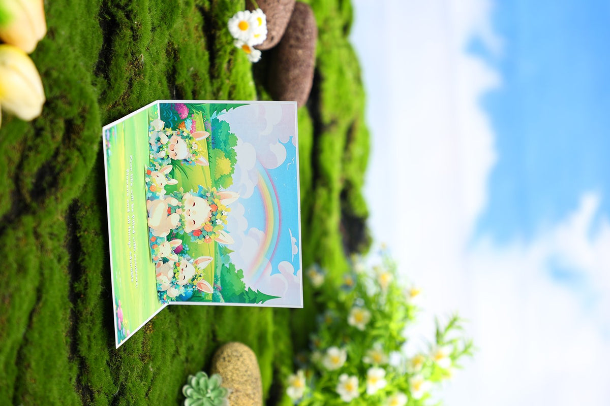 Cute Rabbit 3D Pop Up Card
