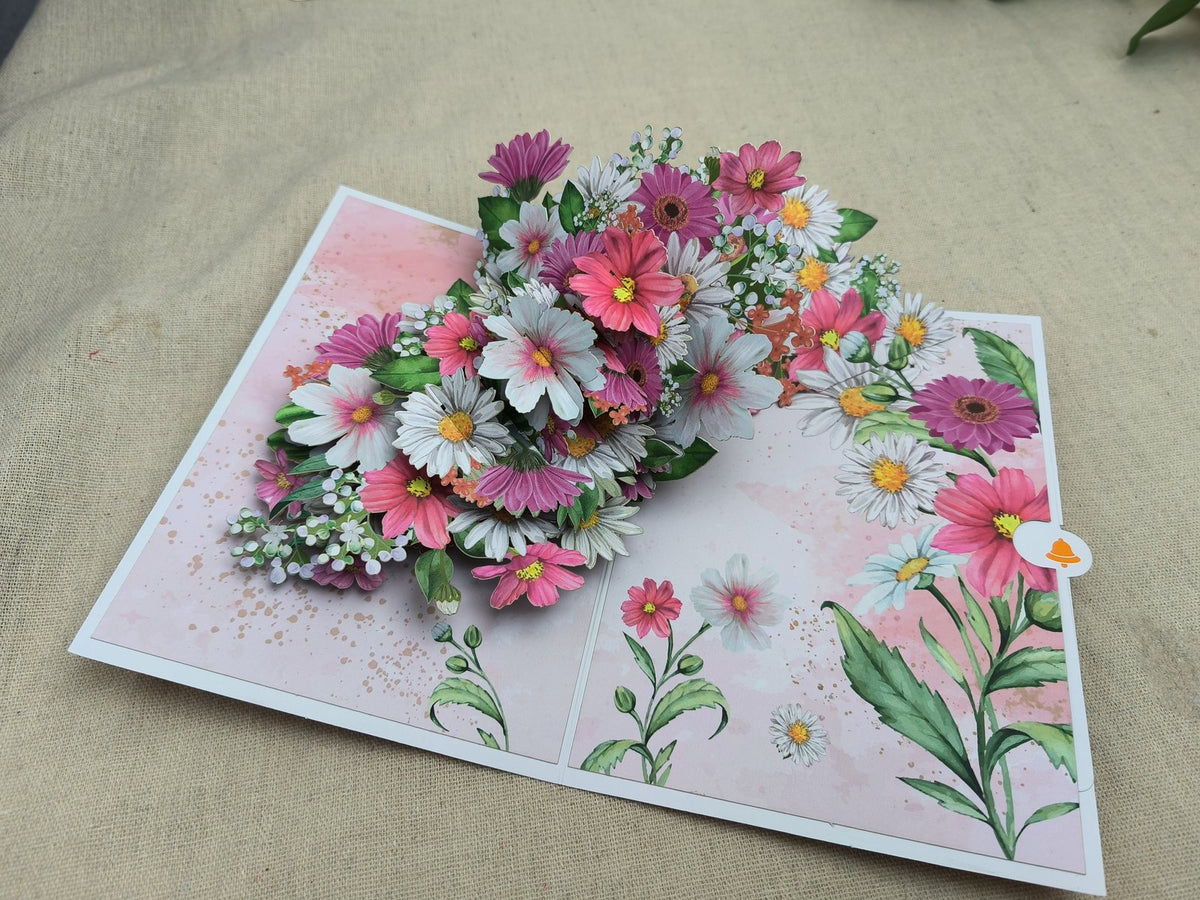 Pink Daisy Greeting Card
