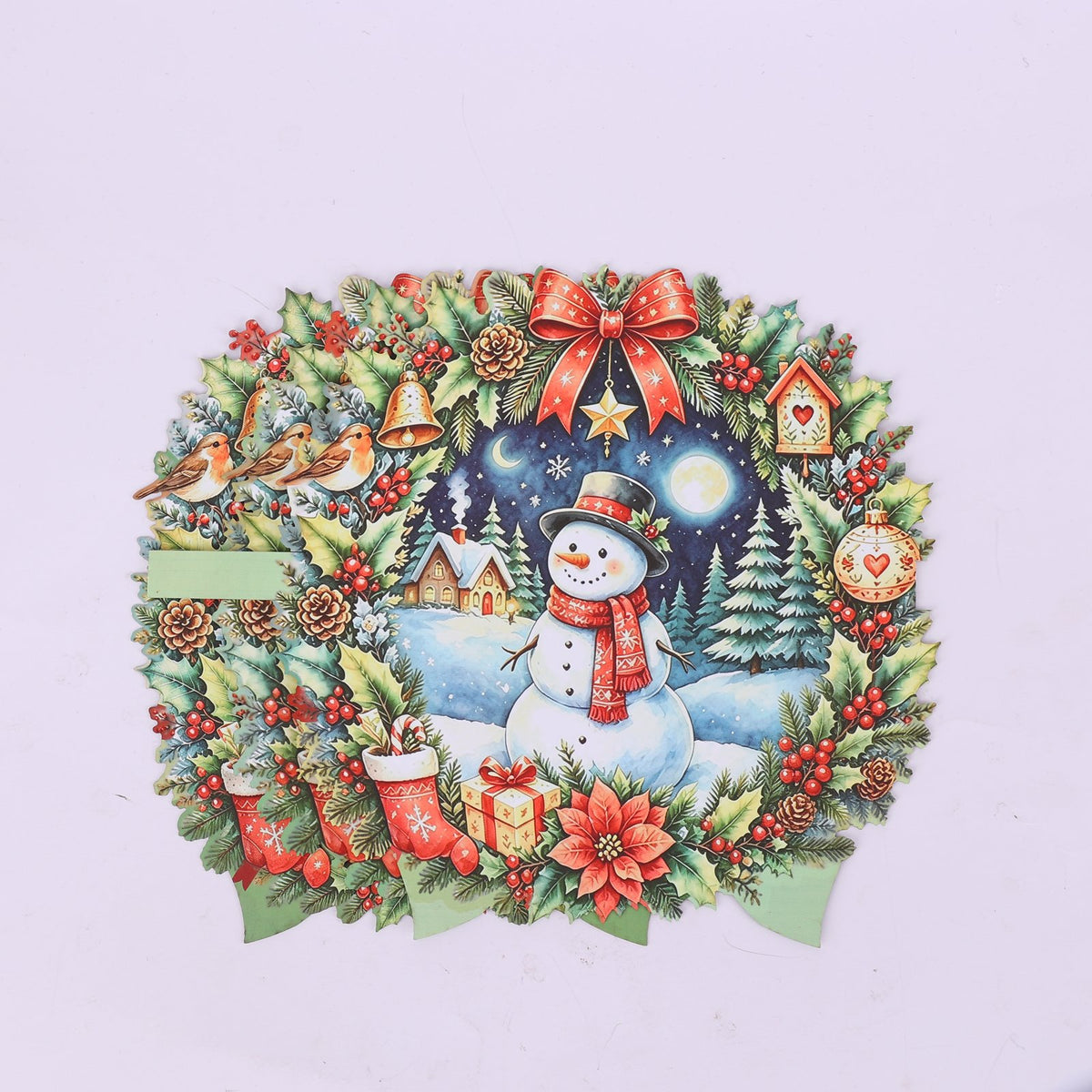 Christmas Beach Double Door Pop Up Card
