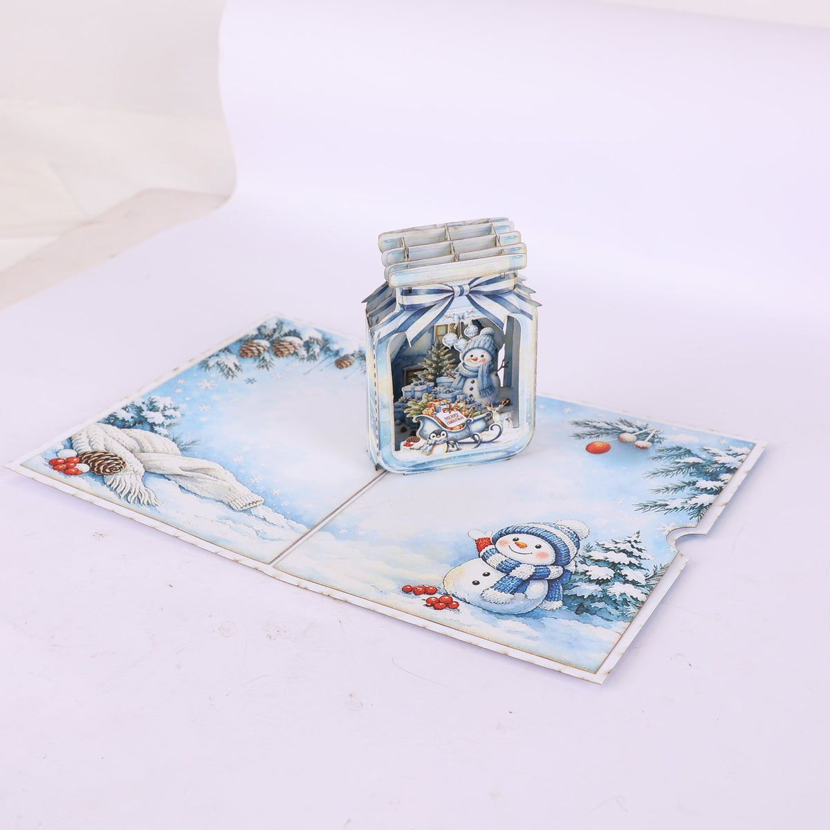 Christmas Snowman 3D Pop Up Card