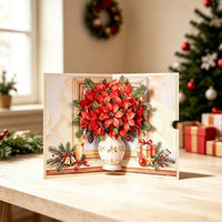 Christmas Flower Greeting Card