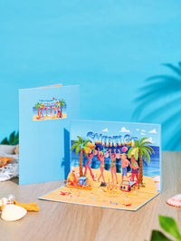 Summer Beach Flip Pop Up Card