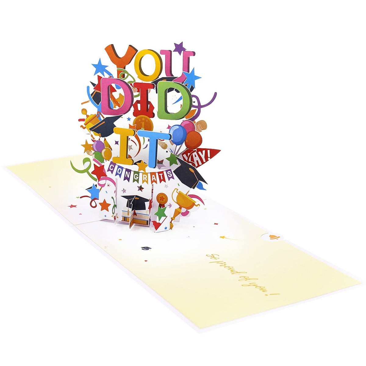 Graduation Balloon 3D Pop Up Card