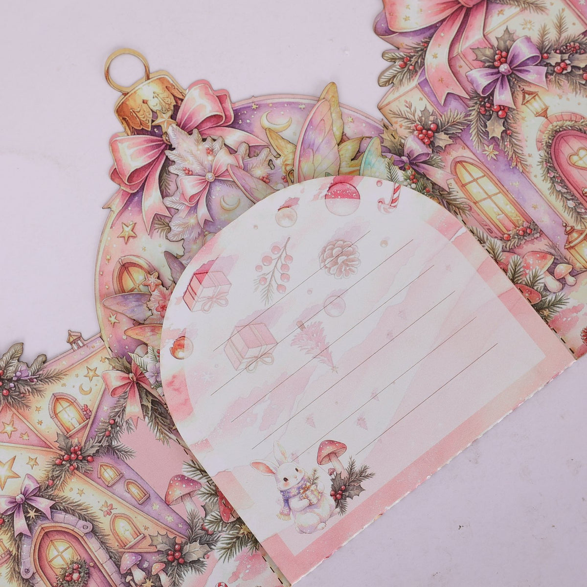 Christmas Colorful Elf Double Door Pop Up Card