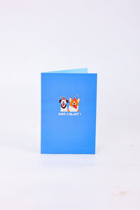 Dog Celebration Happy Birthday Greeting Card