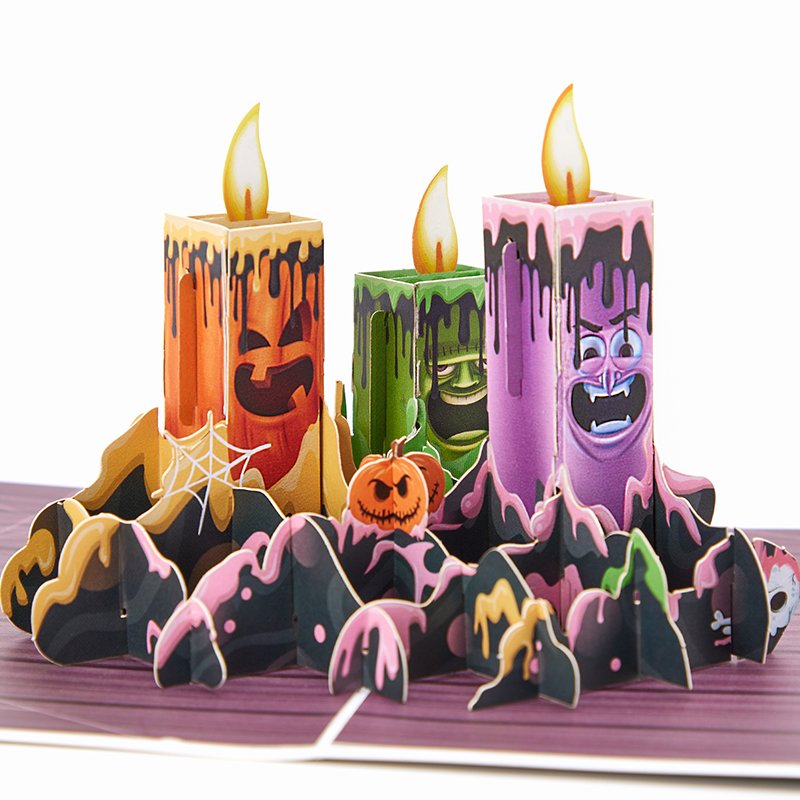 Halloween Candle Pop Up Card