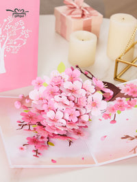 Cherry Blossom Tree 3D Pop Up Card