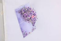 Purple Rose Branch 3D Pop Up Card