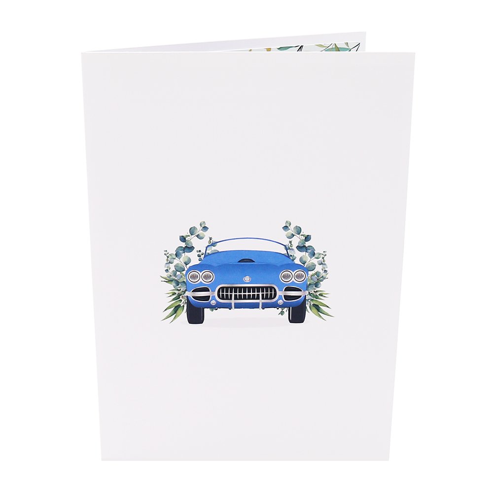 Vintage Car 3D Pop Up Card